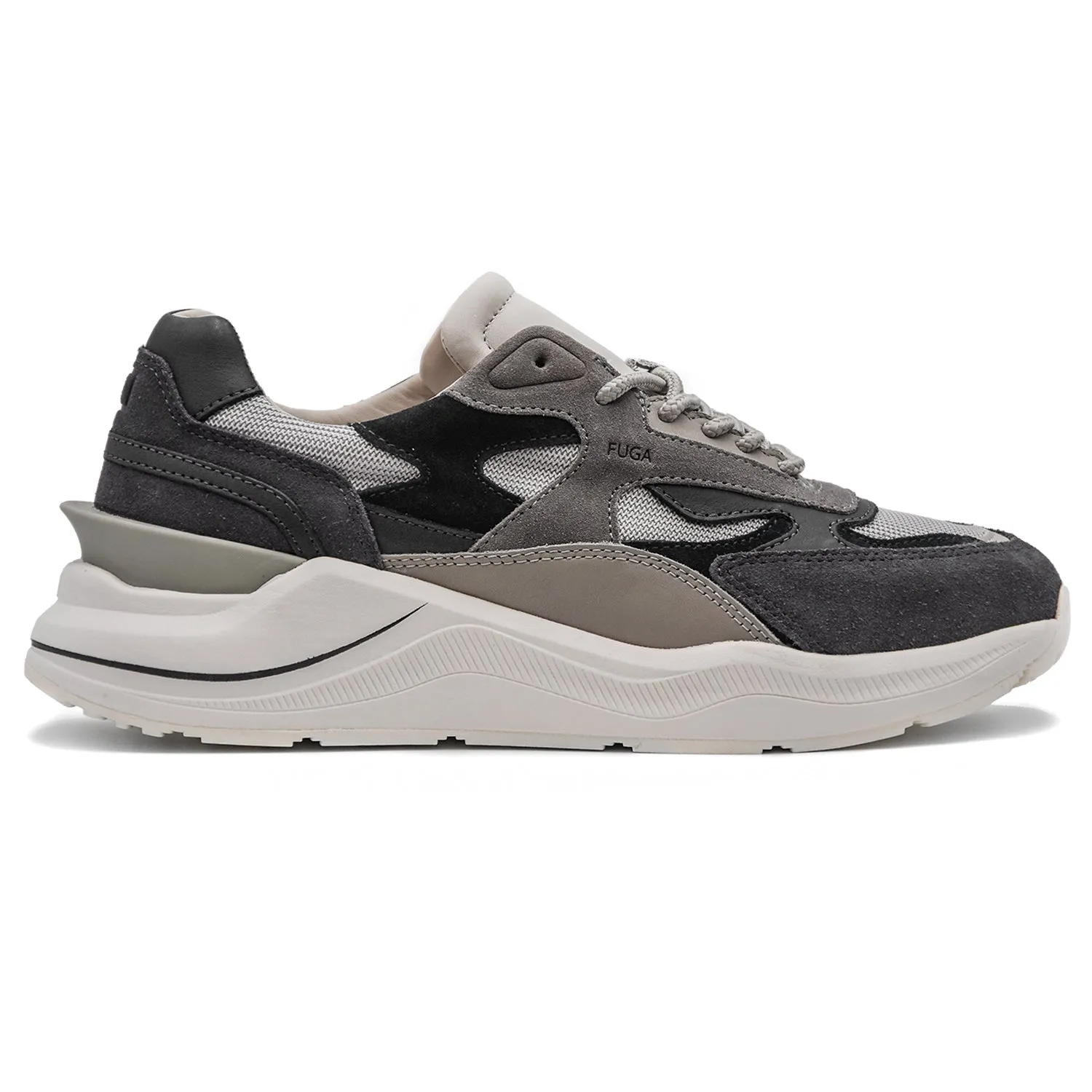 D.A.T.E. Fuga Classic Grigio Con Inserto Gommato Sneakers Uomo
