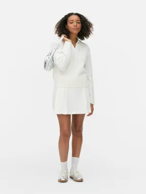 Dolcevita in maglia a trecce