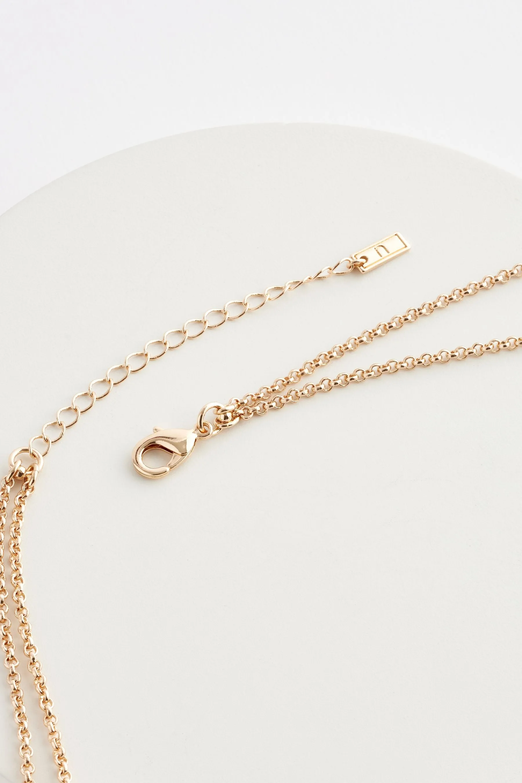Dorato  - Collana a doppio strato con cut-out