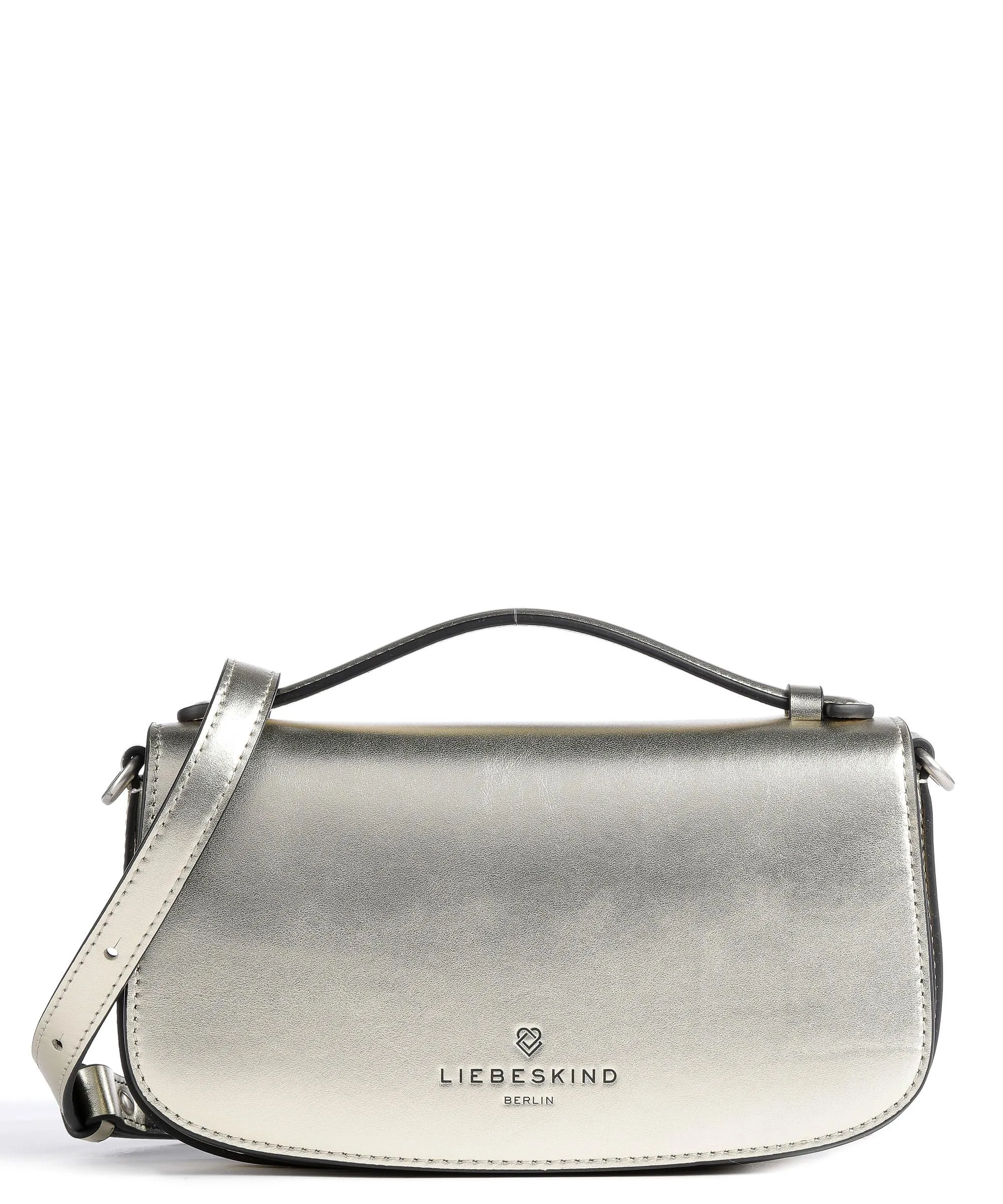  Liebeskind Sadie Metallic Foil S Borsa a mano pelle liscia oro  