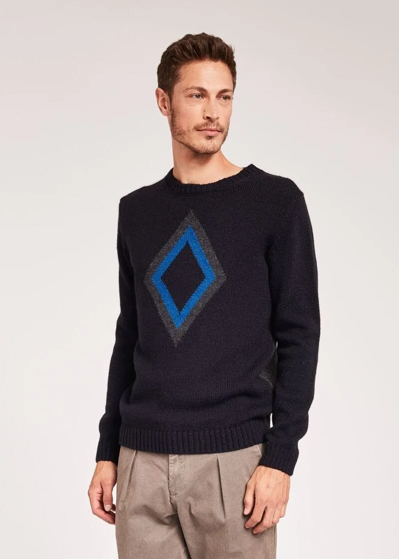 Maglia in lana e viscosa