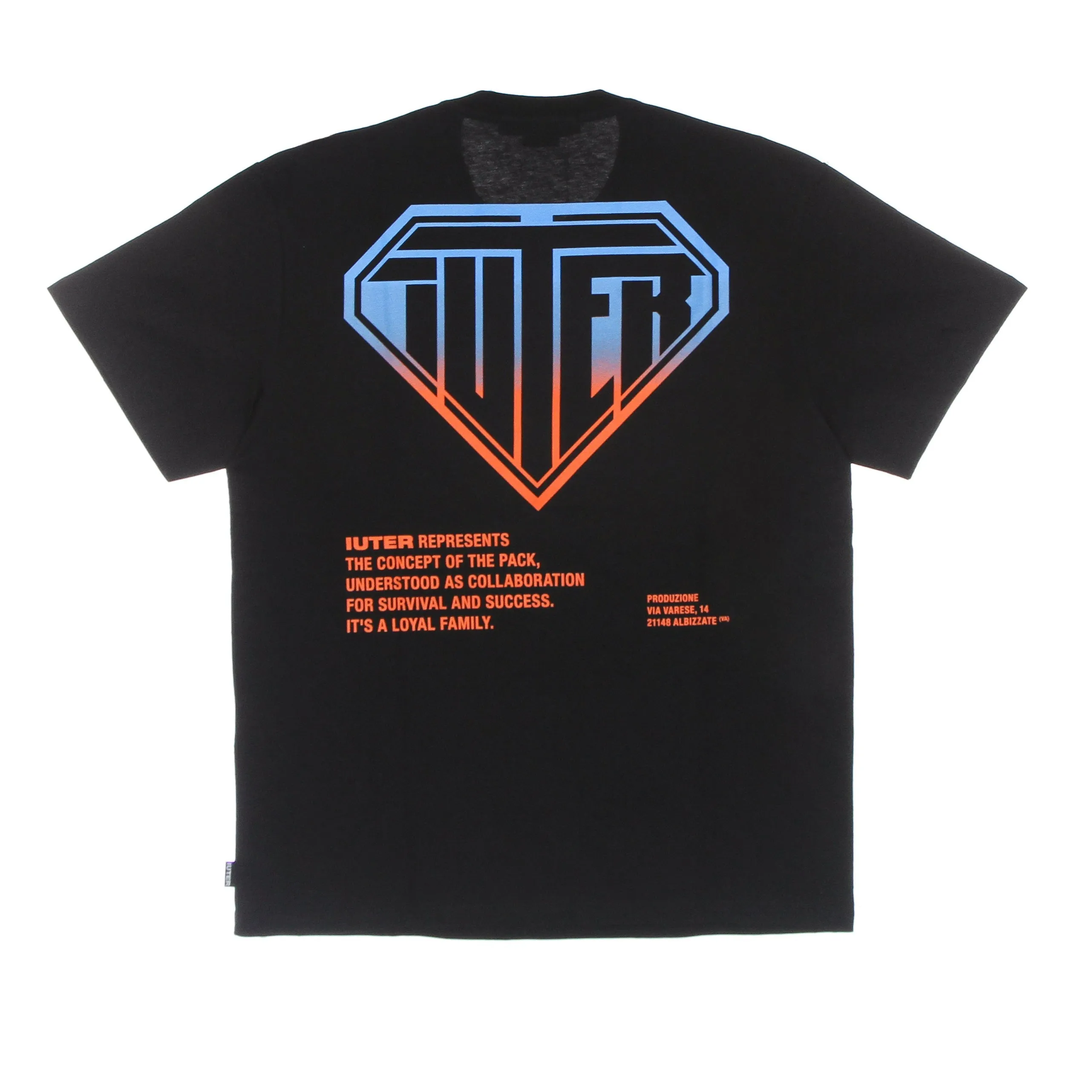 Maglietta Uomo Double Logo Tee Black