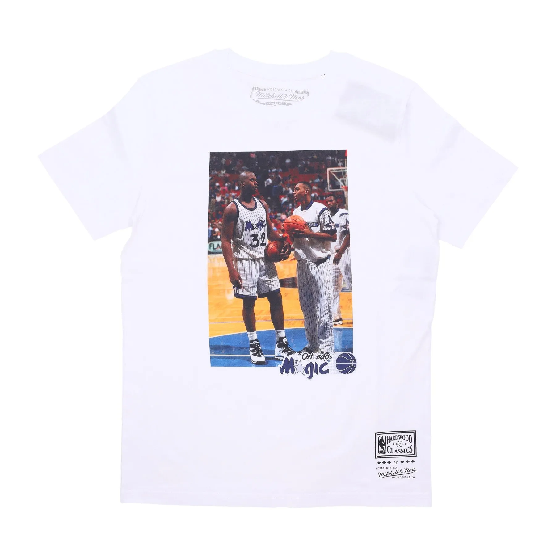 Maglietta Uomo Nba Player Photo Tee Orlmag White