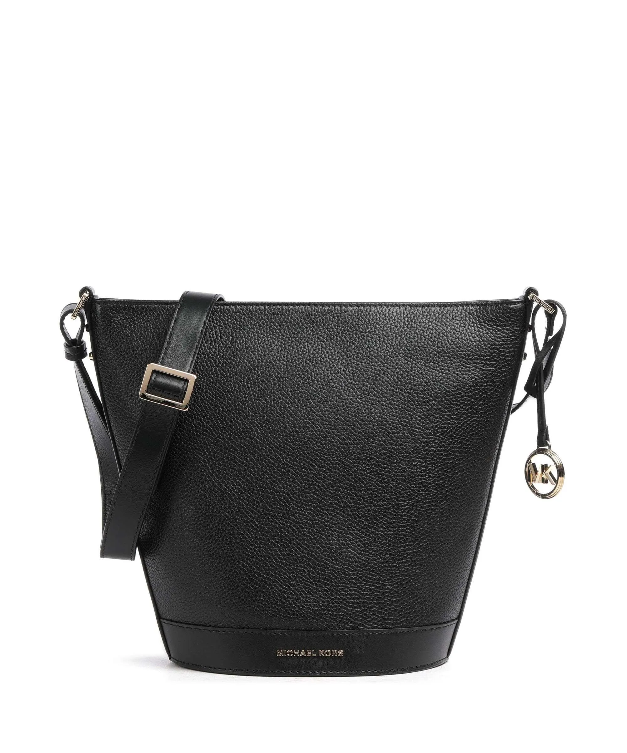  Michael Kors Townsend Borsa a secchiello pelle di vacchetta grana nero  