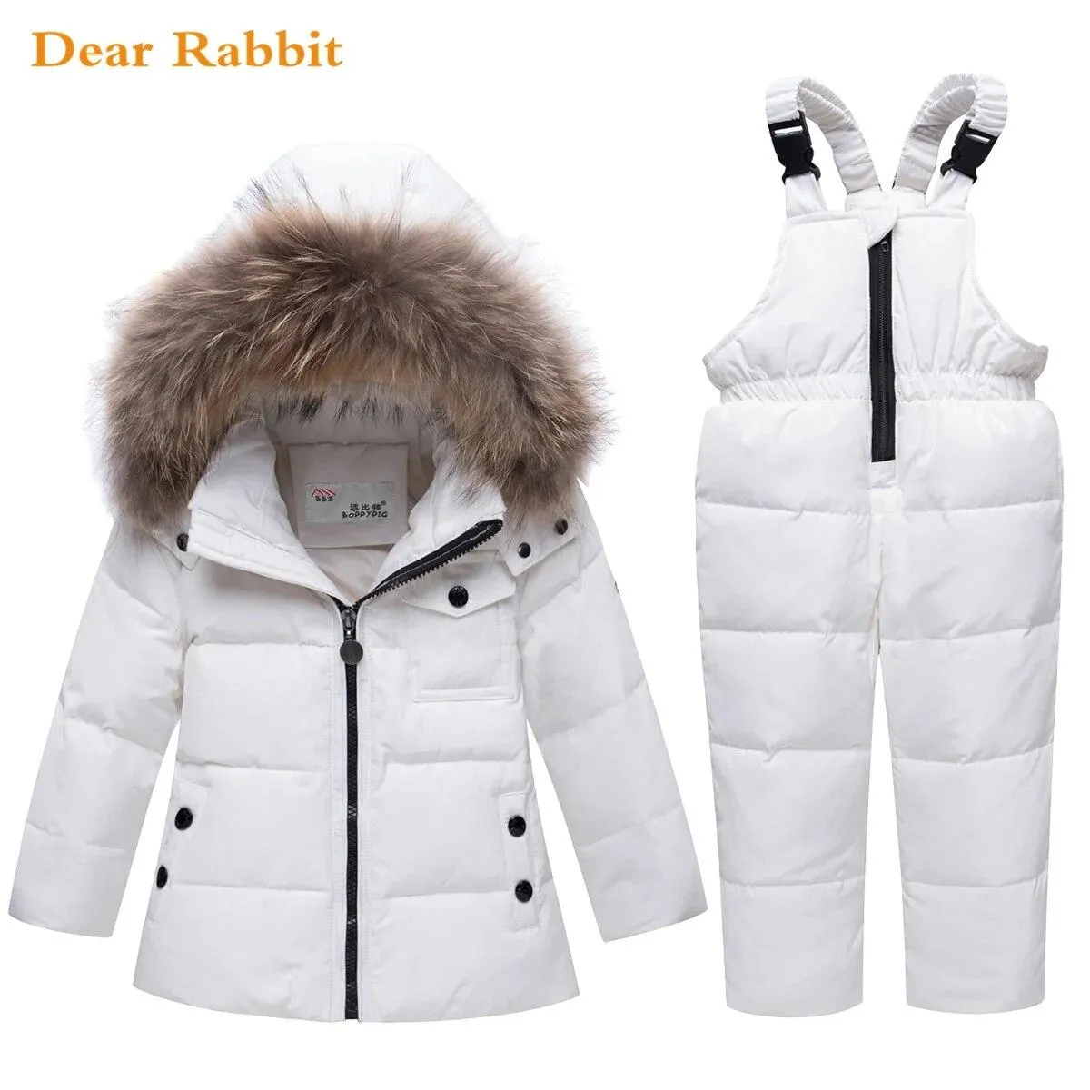 Salopette per bambini Ragazza Neve Cappotto invernale per bambini Set Salopette Piumini e parka invernali per bambini