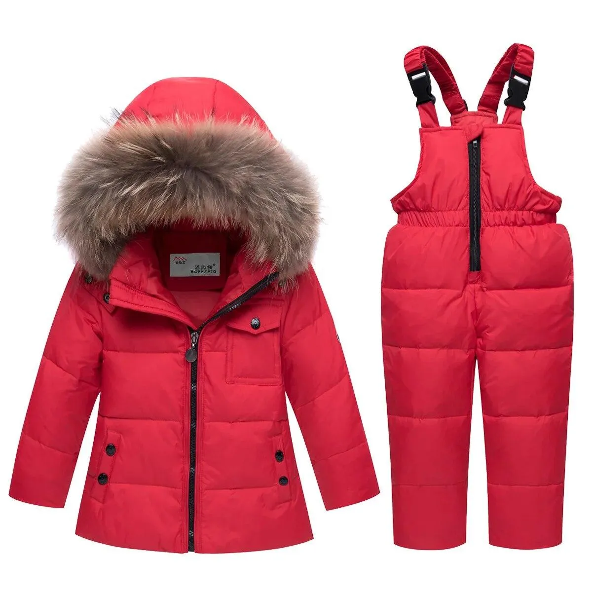 Salopette per bambini Ragazza Neve Cappotto invernale per bambini Set Salopette Piumini e parka invernali per bambini